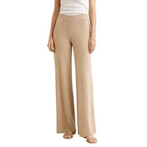 Splendid Relaxed Pull-On Knit Sweater Pants in Warm Beige/Tan size XS